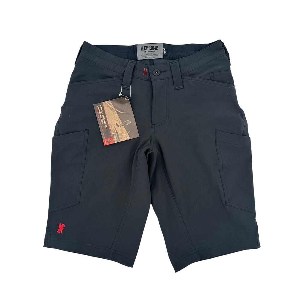 Chrome Industries Powell‎ Engineered Cargo Shorts Mens 28 Black NEW